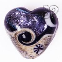 Corazón de cristal artesanal