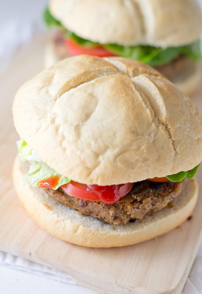 Hamburguesa Vegetariana casera via danzadefogones.com