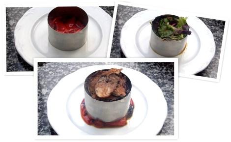 Ensalada Templada de Setas, piquillos y rulo de cabra 2