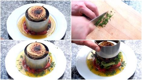 Ensalada Templada de Setas, piquillos y rulo de cabra 4