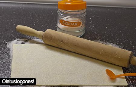 Palmeritas de chocolate y coco