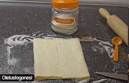 Palmeritas de chocolate y coco