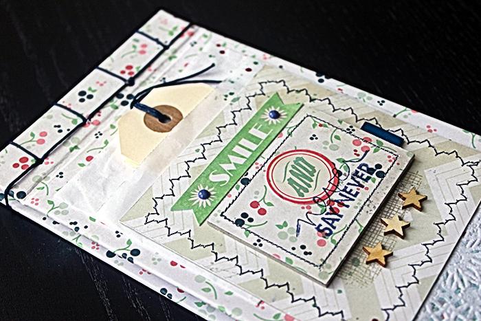 Cuaderno con cosido japonés