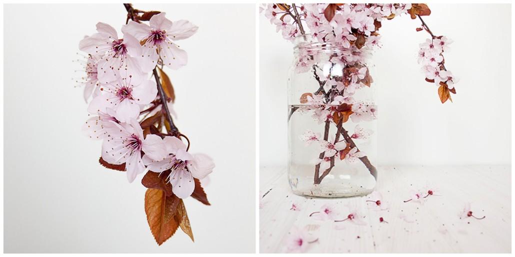 decoración jarrones primavera