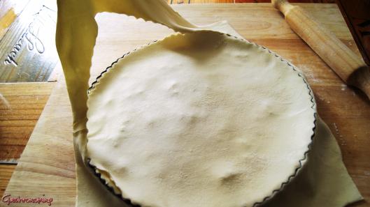 pastel de pollo y puerros