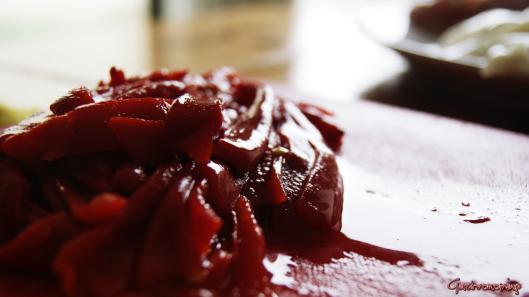 arroz con pollo y sepia