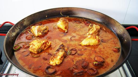 Arroz con pollo y chorizo