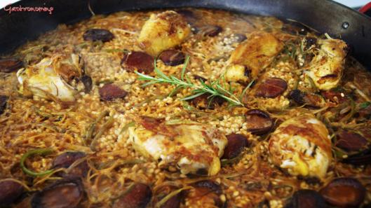 Arroz con pollo y chorizo