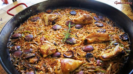 Arroz con pollo y chorizo