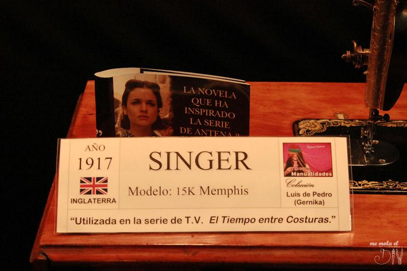 Maquina de coser utilizada en la serie de antena 3 el tiempo entre costuras