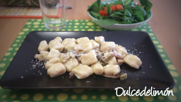 Gnocchi con setas