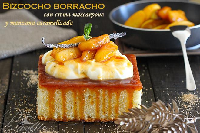 Bizcocho borracho con mascarpone