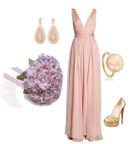 Ramo de novia de tela estampada