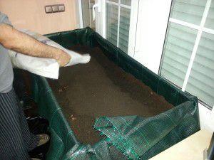 mezcla fibra de coco y humus de lombriz