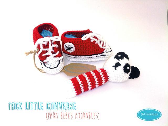 pack-converse-rojas-patucos-bebe-sonajero-ganchillo-adoraideas-1