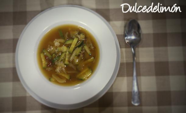 Sopa de vegetales para dieta