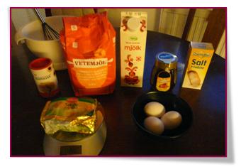 PabloD Gourmet - Los ingredientes - Ingredienser av belgisk våffla med honung