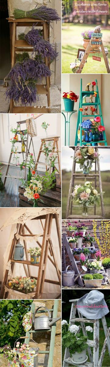 *My new home* Reciclar antiguas escaleras - Recycle old ladders_plantas