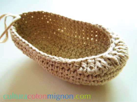 Paso 2 zapato bebe ganchillo