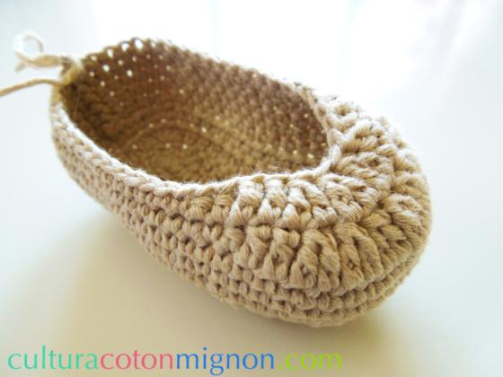 Paso 3 zapato ganchillo bebe