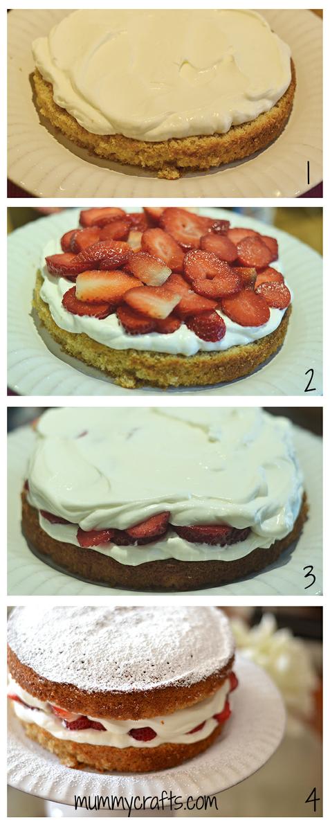 cómo montar el pastel victoria sponge cake paso a paso