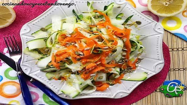 Recetas Dukan con Calabacín: ensalada de calabacín