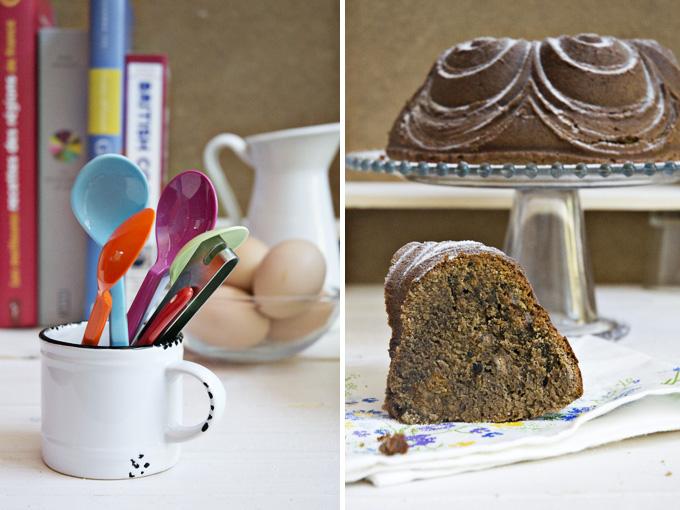 bundt cake de algarroba y naranja