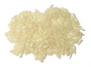Arroz blanco de grano corto y largo