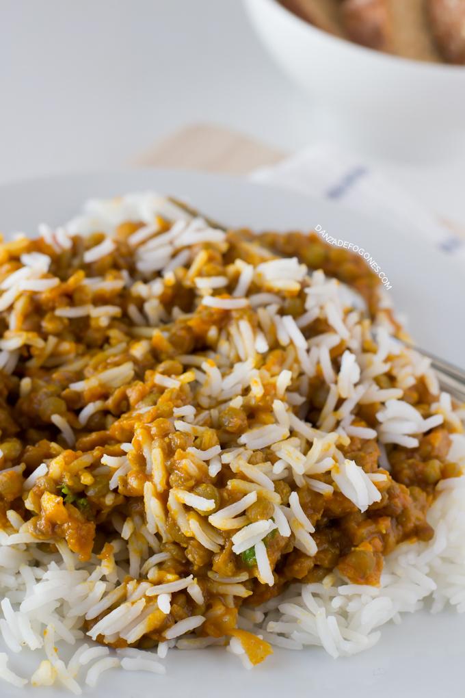 Lentejas al Curry | danzadefogones.com