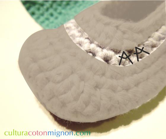 Zapatito bebé crochet quinta carrera