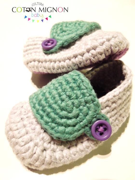 Zapatito bebé crochet culturacotonmignon baby