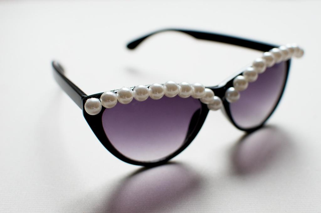 DIY gafas perlas