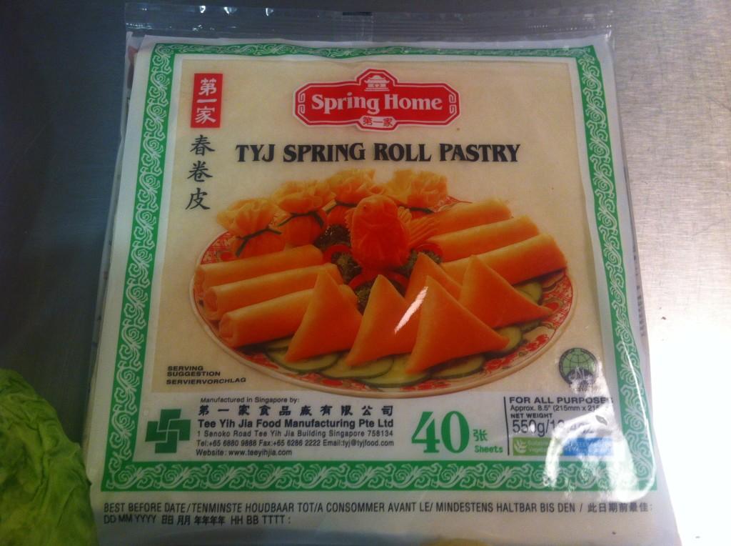 Masa para rollitos de primavera