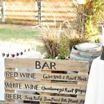 Cartel con el menu de boda