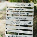 cartel de madera boda