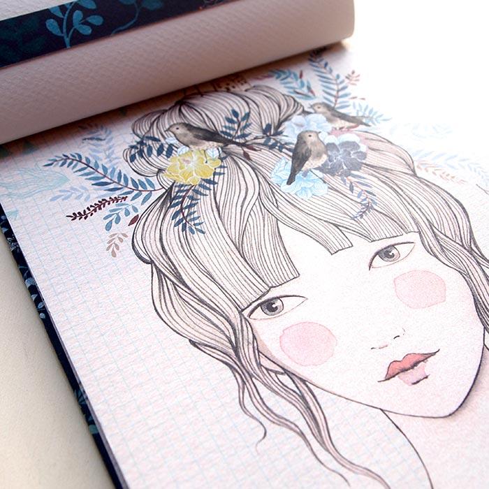 Taller Quim Díaz con dibujo de Lady Desidia