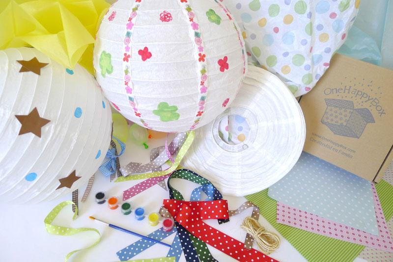 Decora tu lámpara de papel