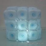 Cómo realizar una lámpara reciclando 45 botellas de plástico pequeñas - Lamp made out of 45 recycled plastic bottles Reciclado Creativo Rosa Montesa