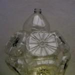 Lámpara con garrafas plástico reciclado -botellas de plástico- Lamps out of recycled plastic bottles RecicladoCreativo