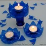 Plastic bottles portavelas , candle holder (13)