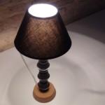 Lamparita de mesa realizada con cápsulas de café Dolce Gusto - Lamp made whith coffee capsules