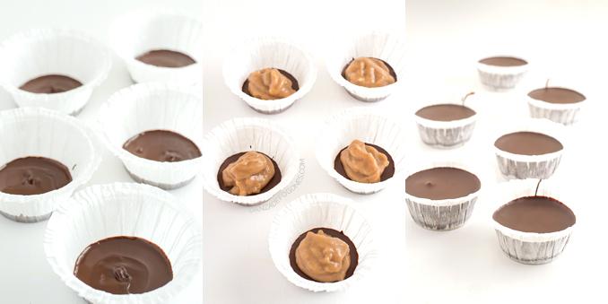 Chocolate cups paso a paso - danzadefogones.com