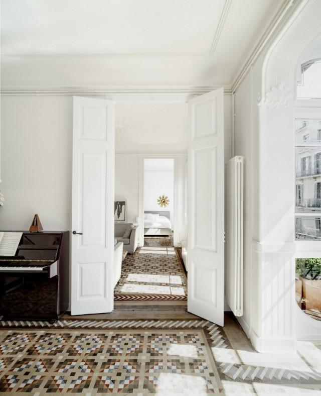 Un apartamento de suelos hidráulicos, preciosos | Blog T&D