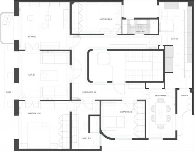 Un apartamento de suelos hidráulicos, preciosos | Blog T&D