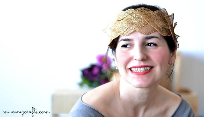 Como hacer un tocado con flores de sinamay paso a paso