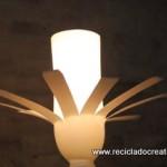 Cómo hacer una lámpara con botellas de yogourt - Reciclado Creativo. Rosa Montesa