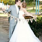 como hacer un banderin de tela de saco