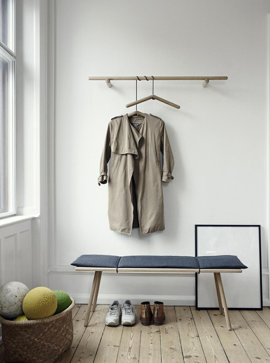 Georg bench and wardrobe rack