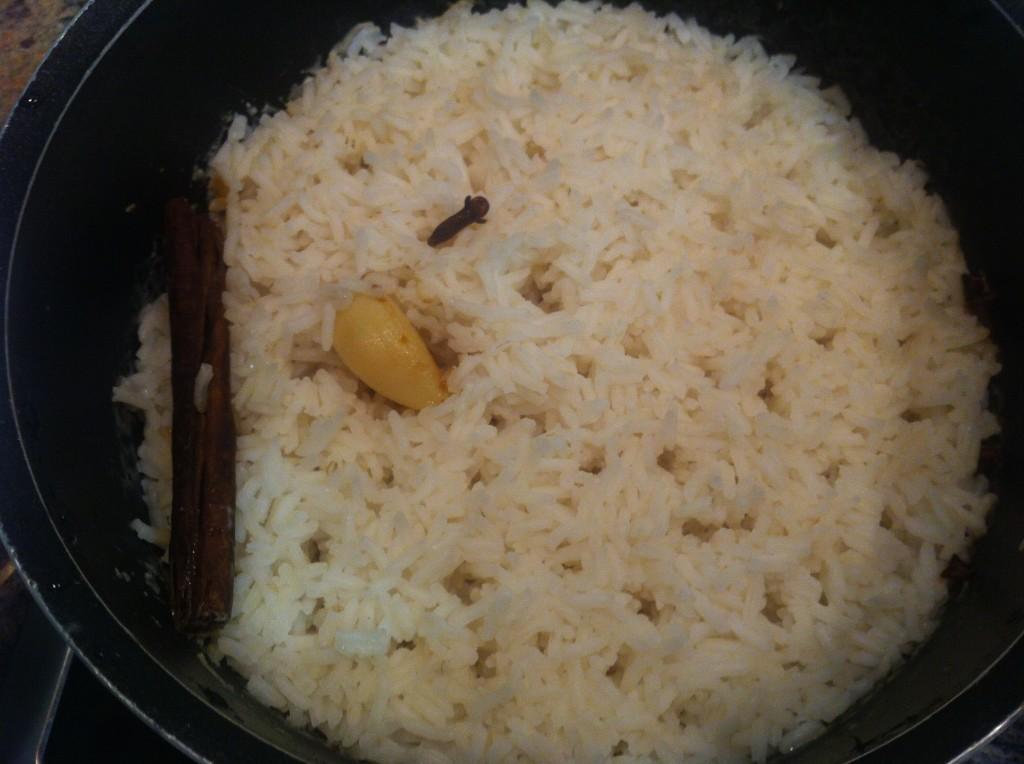 El arroz terminado