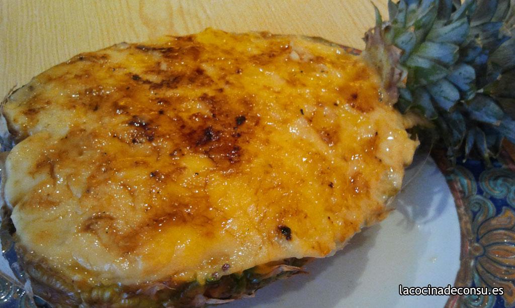 Piña rellena
